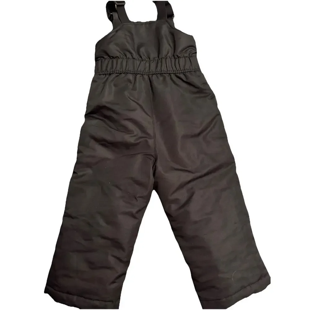 Swiss Tech Toddler Snow Bib Pants Overalls Black SZ 2T Unisex